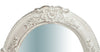 Biscottini Specchiera da parete verticale/orizzontale in legno finitura bianco anticato L40xPR2,5xH32 cm Made in Italy
