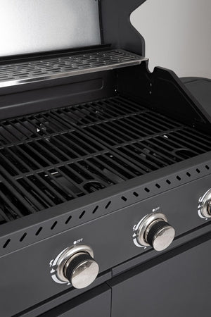 Cucina a gas "Merita" con superfice di cottura in ghisa smaltata