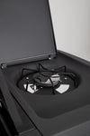 Cucina a gas Merita con superfice di cottura in ghisa smaltata