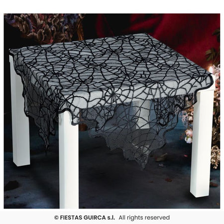 Decorazione Nera in Pizzo per Tavolo