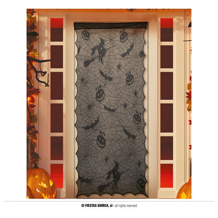 Decorazione Nera in Pizzo per Porta