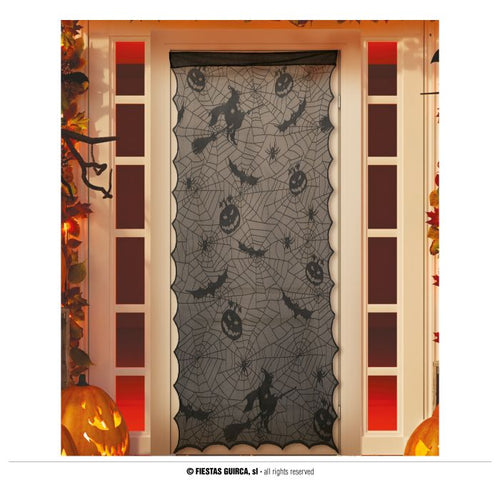 Decorazione Nera in Pizzo per Porta