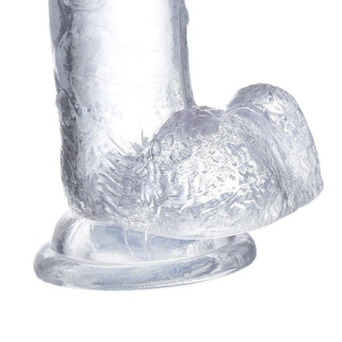 Dildo Realistico Trasparente in Jelly a Ventosa 22cm