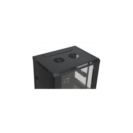 Armadio Rack 19'' a muro 15 unità sezione unica prof. 600mm Nero