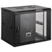 Armadio Rack 19'' a muro 15 unità sezione unica prof. 600mm Nero