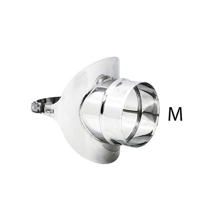 Raccordo a sella da 180mm in acciaio inox AISI 304