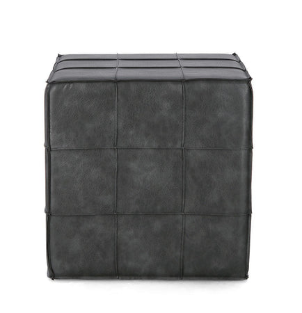 Pouf "Larisa" struttura in MDF rivestimento in semilpelle per interno