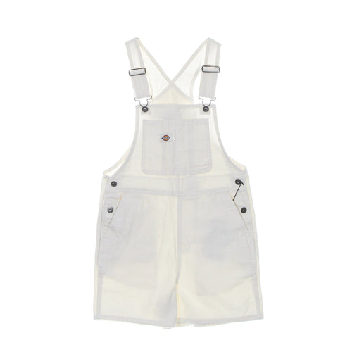 DICKIES Salopette Donna Duck Canvas Bib Short Stone Washed Cloud da donna