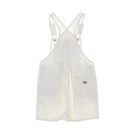 DICKIES Salopette Donna Duck Canvas Bib Short Stone Washed Cloud da donna