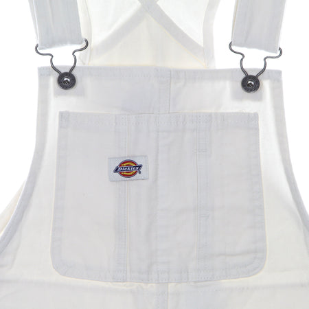 DICKIES Salopette Donna Duck Canvas Bib Short Stone Washed Cloud da donna