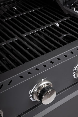 Cucina a gas "Merita" con superfice di cottura in ghisa smaltata