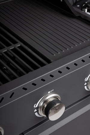 Cucina a gas "Merita" con superfice di cottura in ghisa smaltata