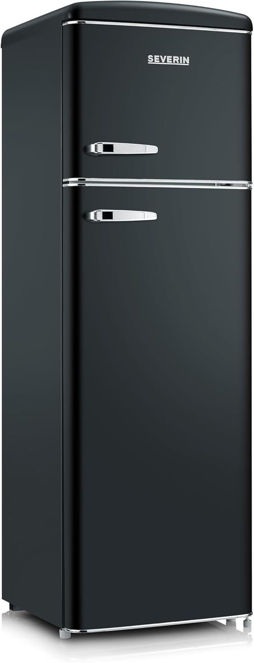 Frigorifero Retrò doppia porta Severin Nero RKG 8984 166.5x55
