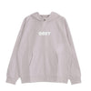 OBEY Felpa Leggera Cappuccio Uomo Bold Premium French Terry Hooded Sweat Purple Paste da uomo