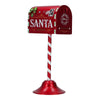 Mailbox in ferro colore rosso decorazione natalizia h 32 cm