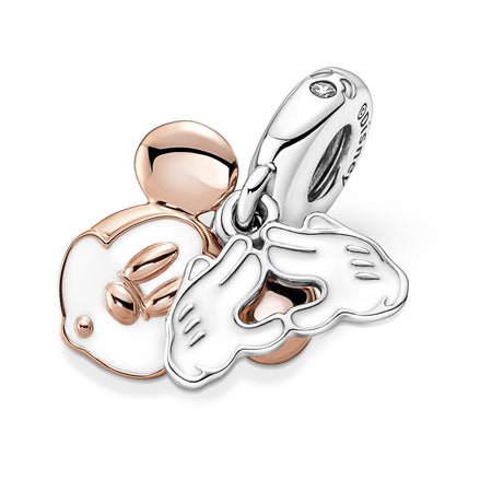 PANDORA - Disney, charm Pendente Mickey Mouse, "Be Yourself"