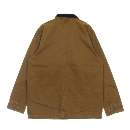 DICKIES Giacca Workwear Uomo Duck Canvas Summer Chore Coat Stone Washed Brown Duck da uomo