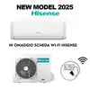 Hisense Climatizzatore Serie NEW MODEL 2025 EASY SMART 12000 BTU Inverter CA35LR03G + AS35LR03W R-32 + Modulo Wi-FI Omaggio
