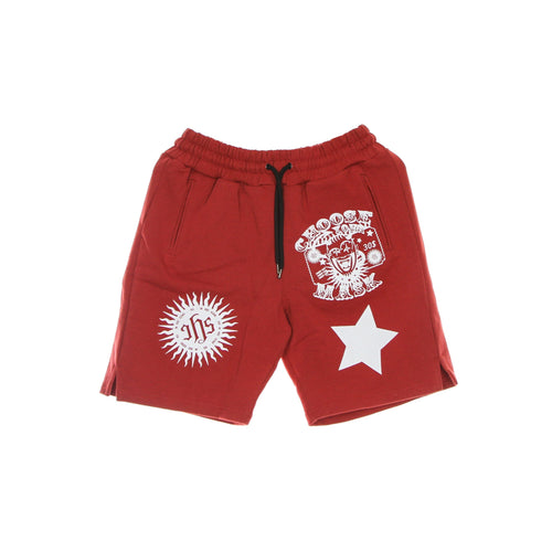 IHS Pantalone Corto Tuta Uomo Choose Your Mask Short Red da uomo