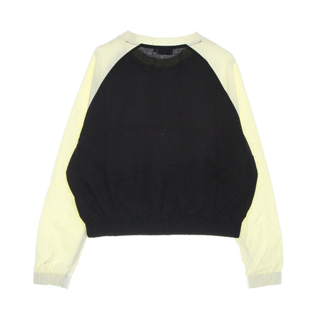 FILA Felpa Leggera Girocollo Corta Donna Tabor Raglan Cropped Crewneck Black Beauty/sweet Corn da donna