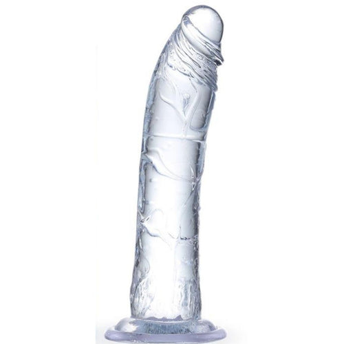 Dildo Realistico Trasparente con Ventosa in Jelly Glazed Clear 21,5cm