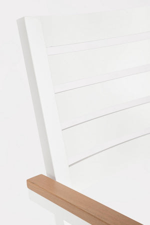 Sedia "Henna" struttura in alluminio con cuscino per interni ed esterni