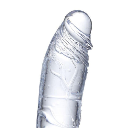Dildo Realistico Trasparente con Ventosa in Jelly Glazed Clear 21,5cm