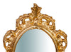 Biscottini Specchiera da parete in legno finitura foglia oro anticato L19xPR2xH30 cm Made in Italy