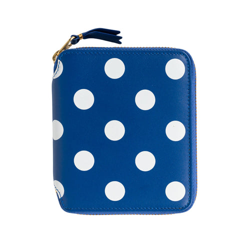 COMME DES GARCONS WALLET Polka Dot Wallet in Blue Royal da donna