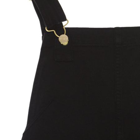 CARHARTT WIP Salopette Donna Medley Dress Black Garment Dyed da donna