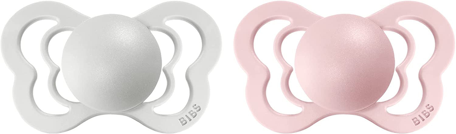 BIBS Couture Ciuccio Misura 2 (6-18 mesi), Haze/Blossom