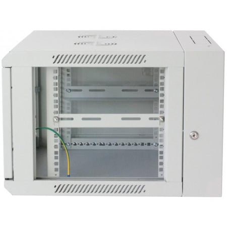Armadio Rack 19'' a muro 9 unità due sezioni Grigio