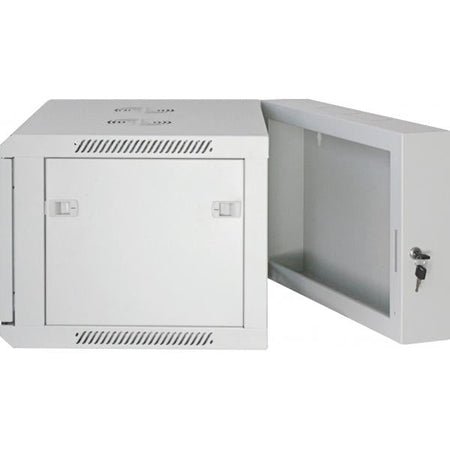 Armadio Rack 19'' a muro 9 unità due sezioni Grigio