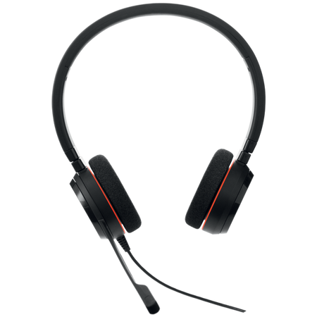Jabra Evolve 20 MS Stereo Auricolare Cablato A Padiglione Ufficio USB tipo A Nero