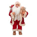 Babbo Natale decorativo color rosso e oro con regali e orsacchiotto decorazione natalizia