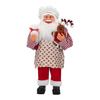 Statuetta decorativa Babbo Natale cuoco decorazione natalizia h 60 cm