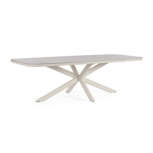 Tavolo Isacco struttura in alluminio verniciato a polvere 240 x h 75 cm