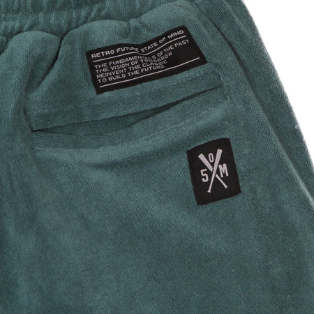 5TATE OF MIND Pantalone Corto Uomo Retrofuture Towel Shorts Teal da uomo