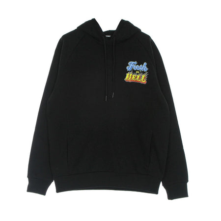 5TATE OF MIND Felpa Leggera Cappuccio Uomo Fresh As Hell Hoodie Black da uomo