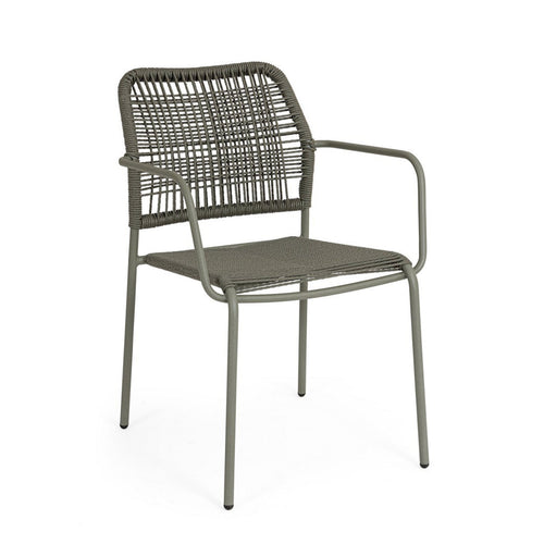 Sedia Jable seduta in fibra struttura in acciaio trattato per esterno