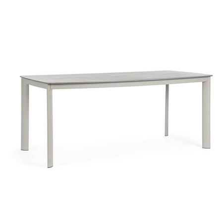 Tavolo "Alcora" struttura in alluminio verniciato a polvere 180 x h 75 cm per arredo casa