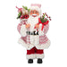 Babbo Natale decorativo color rosso e bianco con regali decorazione natalizia h 40 cm