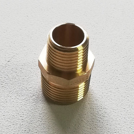 Niples nipplo 1"1/4 x 1" doppia vite ridotta MM in ottone