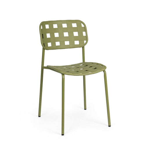 Sedia Clover struttura in acciaio seduta e schienale in polipropilene