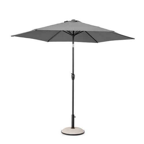 Ombrellone palo centrale Kalife in alluminio verniciato a polvere per giardino e balcone Ø 270 cm