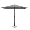 Ombrellone palo centrale Kalife in alluminio verniciato a polvere per giardino e balcone Ø 300 cm