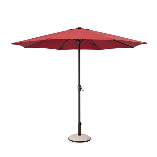 Ombrellone palo centrale Kalife in alluminio verniciato a polvere per giardino e balcone Ø 300 cm