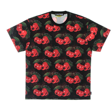 IUTER Maglietta Uomo Cherry Allover Tee Black da uomo