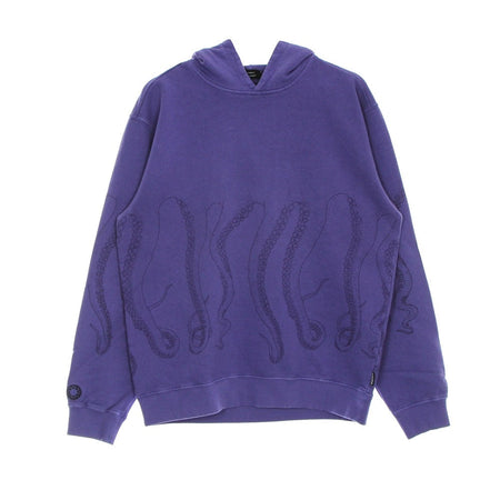 OCTOPUS Felpa Leggera Cappuccio Uomo Dyed Hoodie Ametista da uomo
