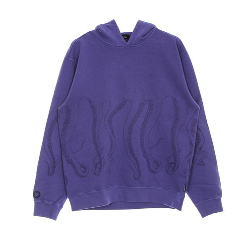OCTOPUS Felpa Leggera Cappuccio Uomo Dyed Hoodie Ametista da uomo